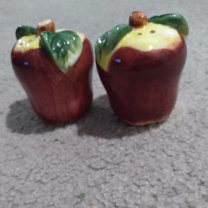Apple Salt and Pepper Shakers